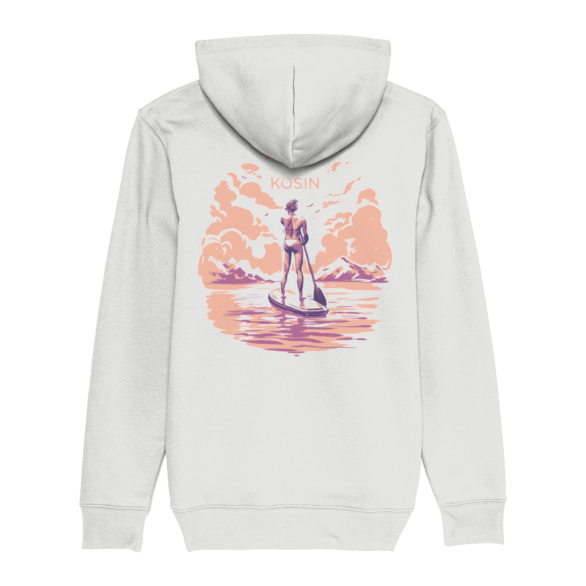 'Paddle' Womens Hoodie - White Water Edition