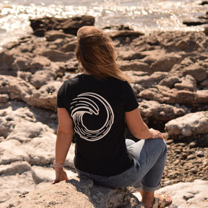 'Big Wave' Womens T-Shirts - White Wave Edition