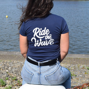 'Ride the Wave' Womens T-Shirt (White Water Edition) Outlet