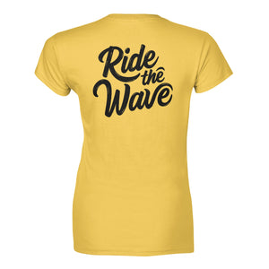 'Ride the Wave' Womens T-Shirt (Outlet)
